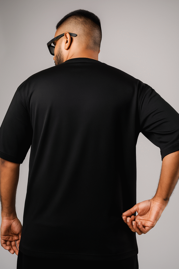 Black Oversize T shirt - Unisex - Image 2