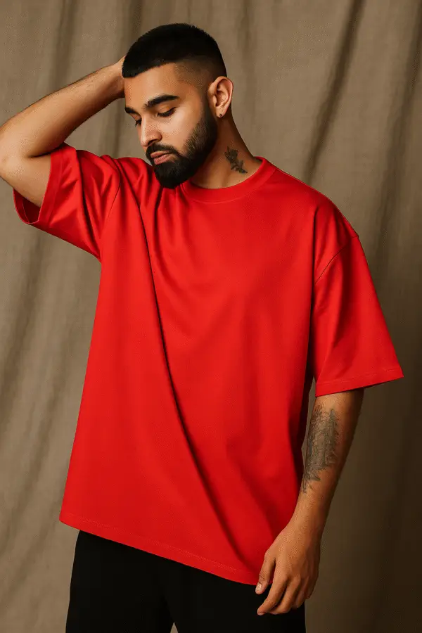 Red Oversized T-shirt - Unisex